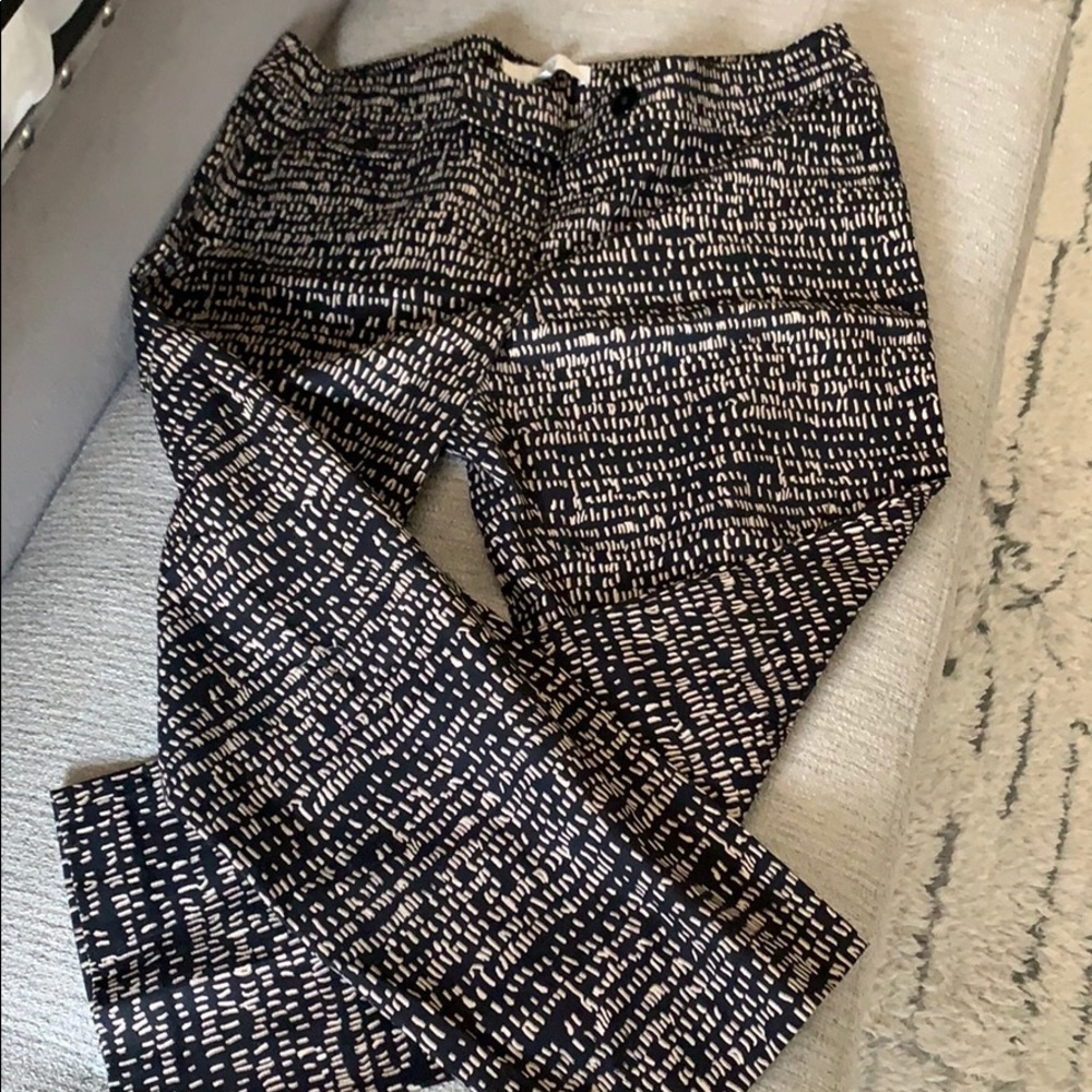 Loft size 10 printed crop pant